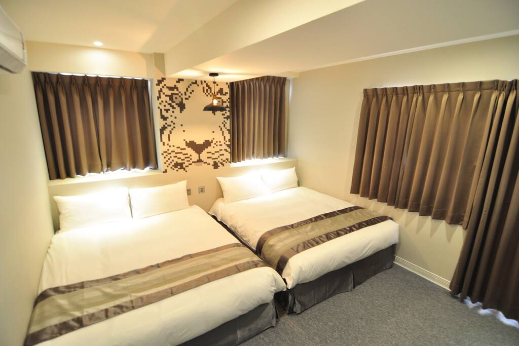405-森林之王(虎 Tiger) Two Double Bed Room with Private Bathroom