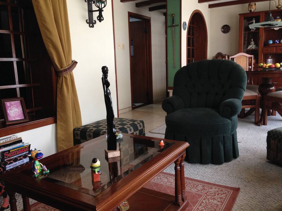 Sala, sitio ideal para escuchar música y/o leer