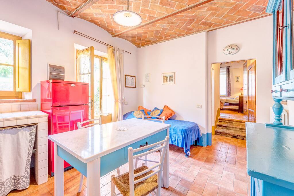 Living room with kitchenette