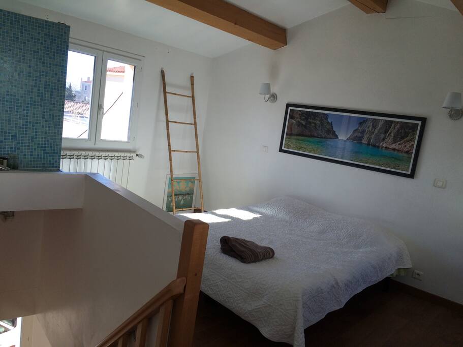 chambre à l'étage vue jardin