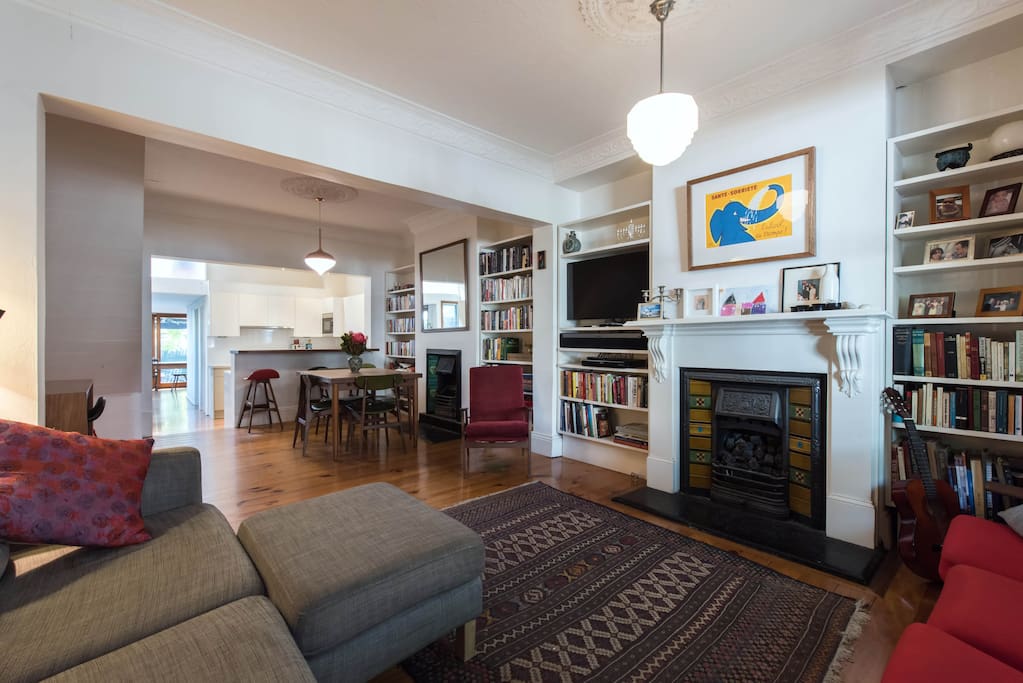 Nice and cosy living area leading to the kitchen