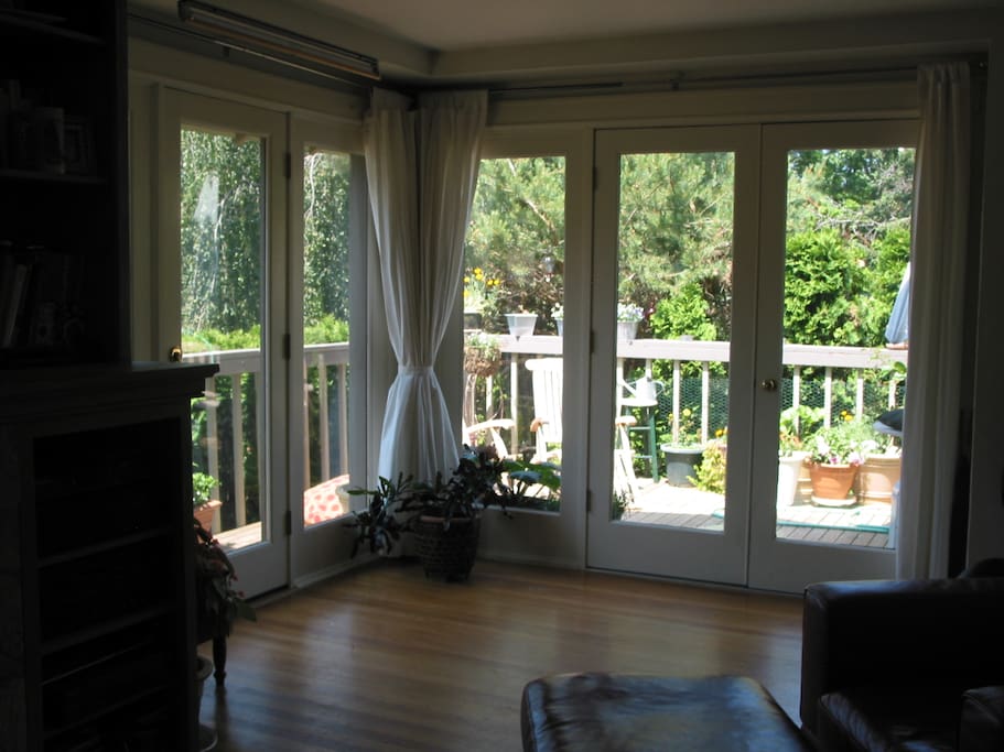 French doors to wrap around deck