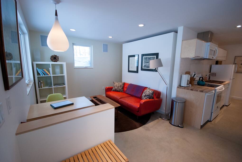 Apartment interior from entryway