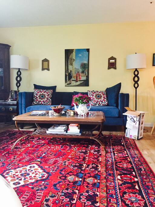Another photo of our TV living room/family room. We love this room because it's right next to the kitchen, which is open, making for great conversations, always.