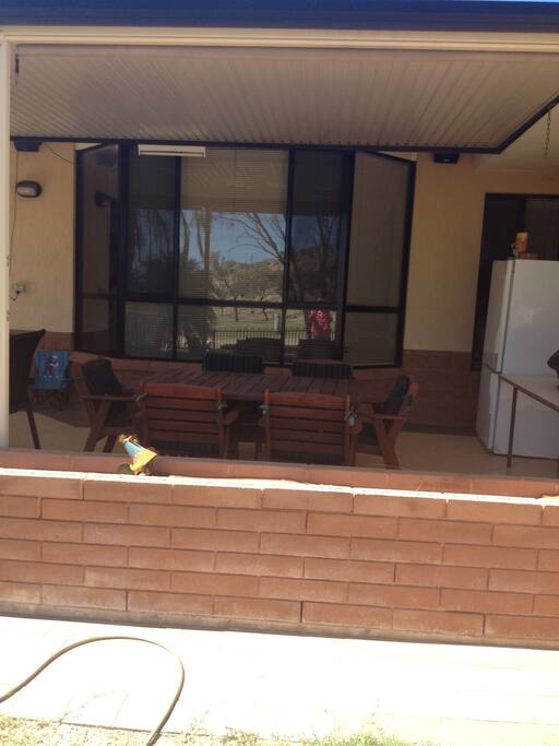 Back patio area