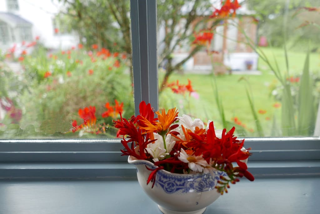 You are never far away from the flowers.