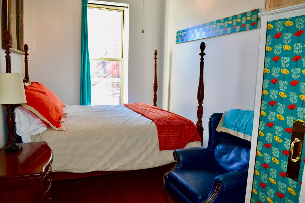 Imagine your grandma really still digs the 70's -- Groovy Gramma bdrm # 2 in the condo. apt.