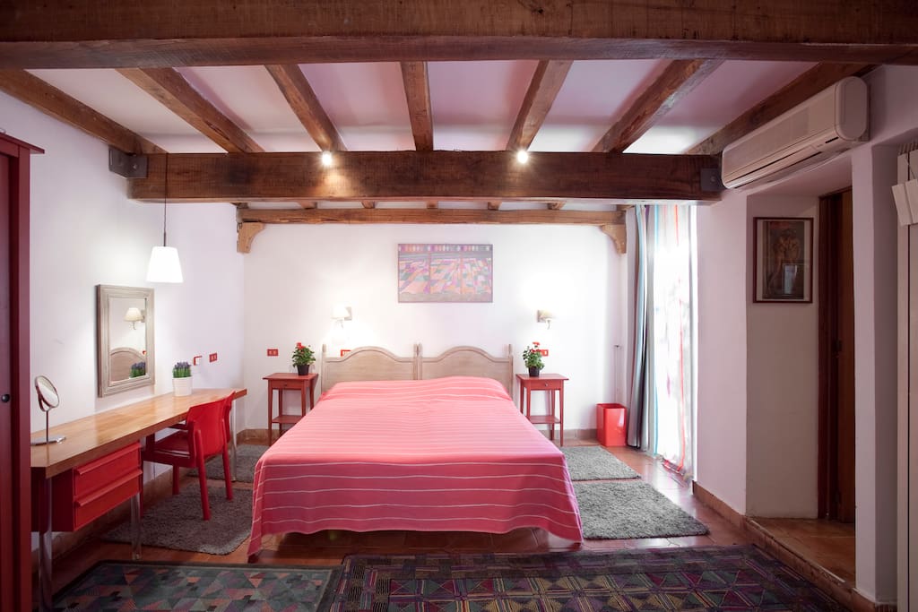 The twin bedroom, changed in double bedroom.