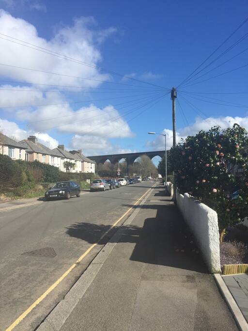 5 minute walk to town.
