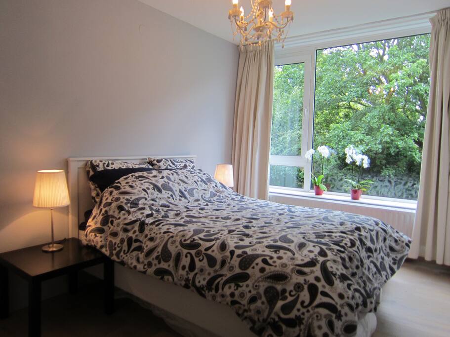 Master bedroom with large wardrobe