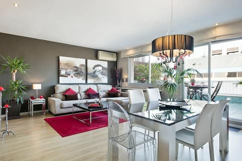 Airbnb con mejor rendimiento: Elegant with terrace in City Center en La Dreta De L'eixample