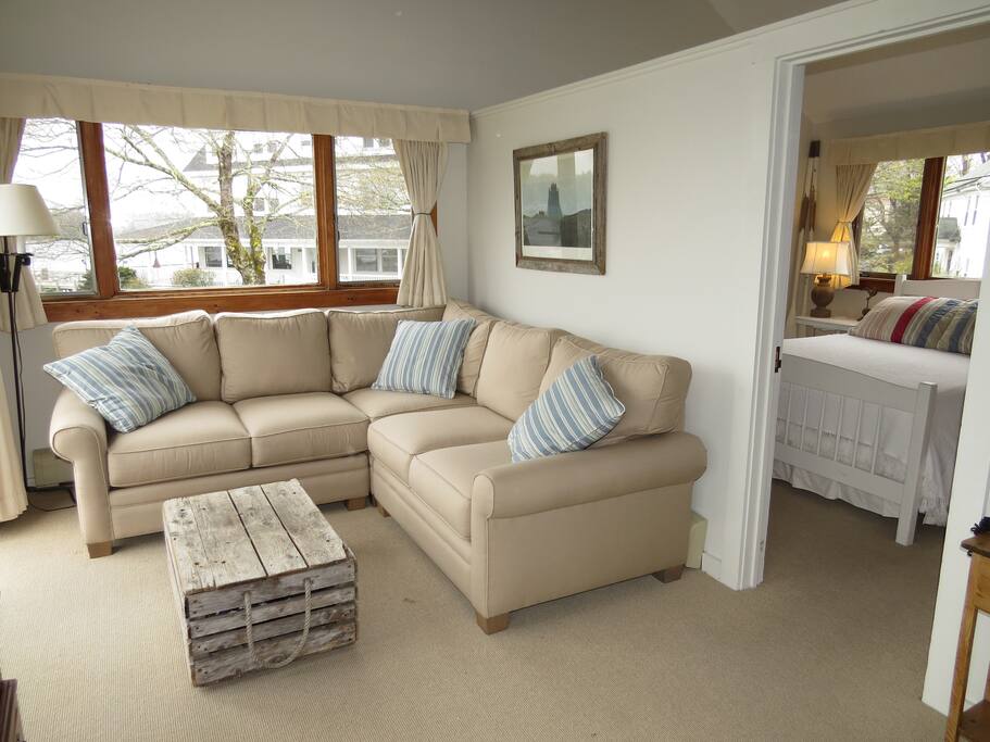 The "Harbor Suite" with full private bath and living area.