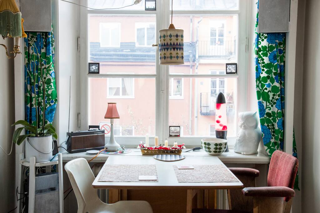 Funky, retro kitchen area