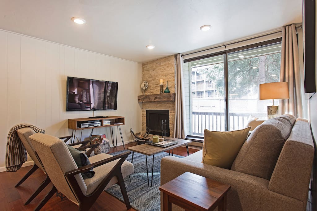 55" HD TV and high speed wifi