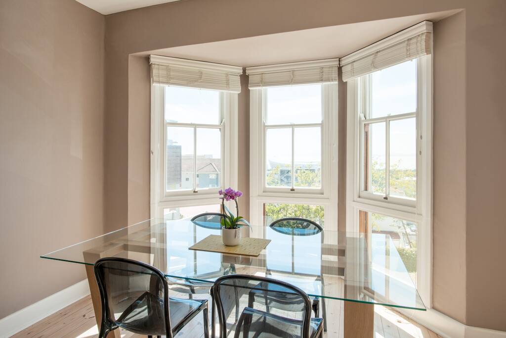 Dining table overlooking Green Point