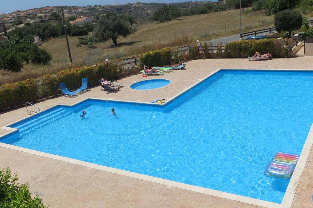 Communal private pool for guests only.