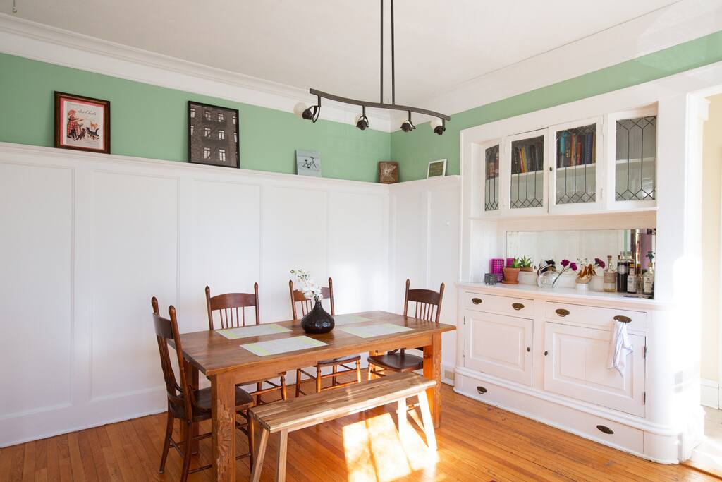 our spacious dining room offers a great workspace or place for enjoying meals