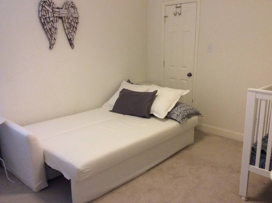 Sleeper has an extra 3in Memory Foam mattress topper! All guests have said it is extremely comfortable!