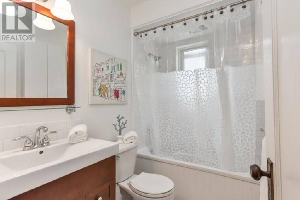 This is the upstairs shared bathroom (there is also a toilet on the main floor).