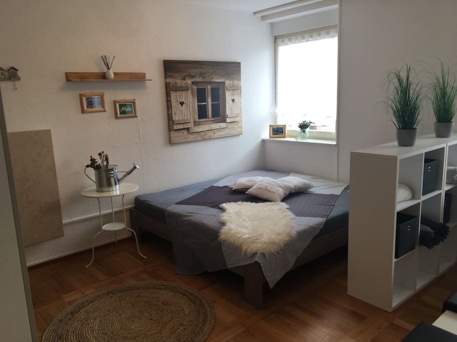 2 zusätzl. Betten im Wohnzimmer