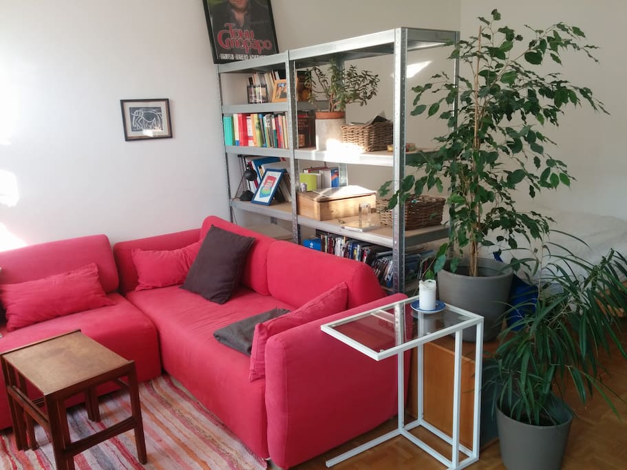 Main room with bed and couch