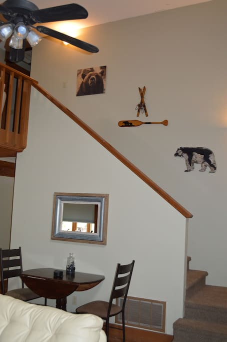 game table in livingroom