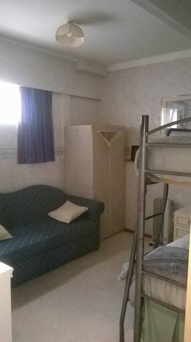 Bunk beds, sofa/couch