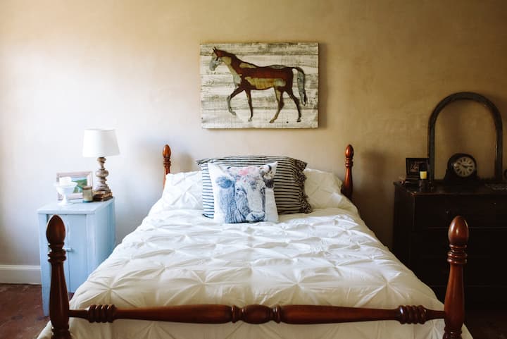 Full Bed off Second Floor (first floor off backyard)