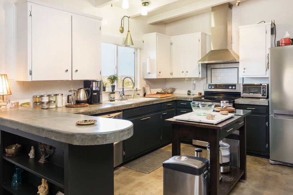 Very well appointed Kitchen, open to Living Room and Dining Room.