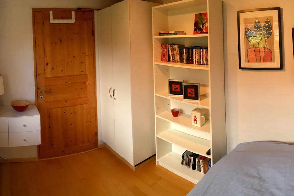 Closet with hangers