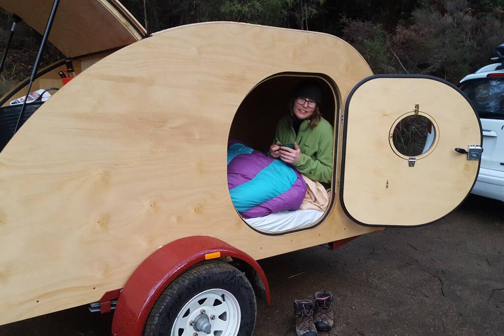 A bed for two. The bed is a standard queen size bed length (2m) but a bit narrower so be prepared to snuggle up!