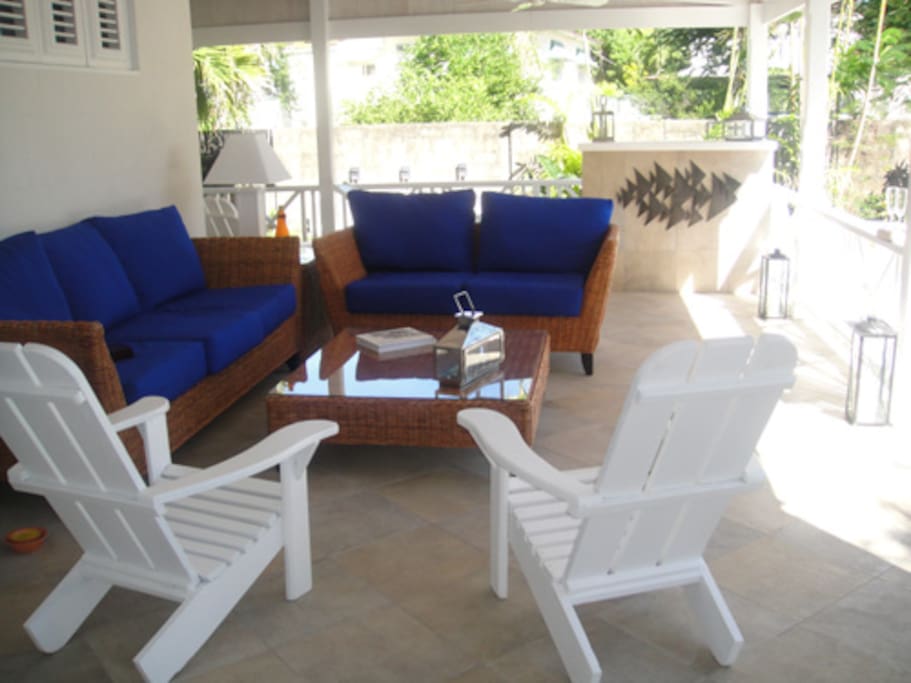 Patio seating area