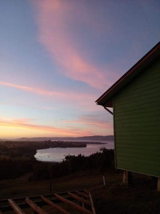 Atardecer desde la terraza