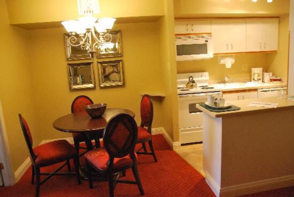 Fully equipped kitchen.