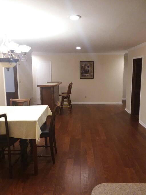Dining area and bar area
