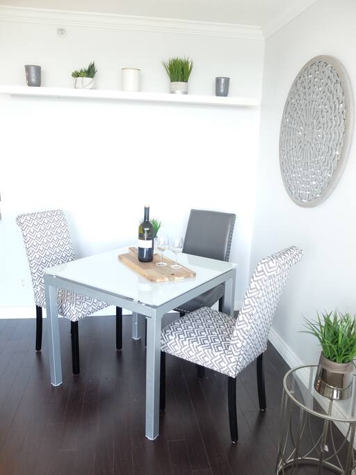 View of dining nook from opposite angle.