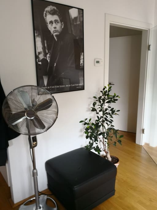 In summer it can get quiet hot, make sure to use the fan if needed to