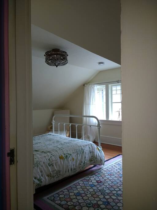 Looking into your room from the hallway.