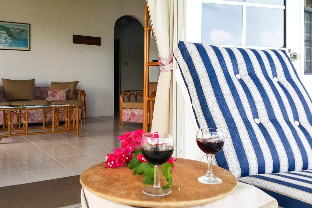 lounge chairs for relaxing and taking in the breath taking views