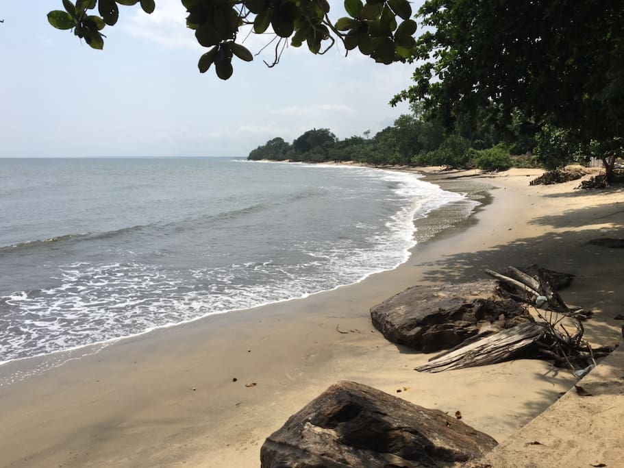 la plage privée