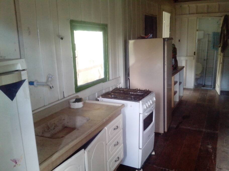 all furnished, simple and cozy. good for up to four people.