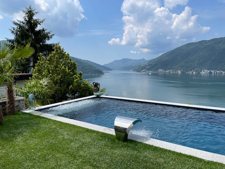 Villa Perita with exclusive pool, near Lugano