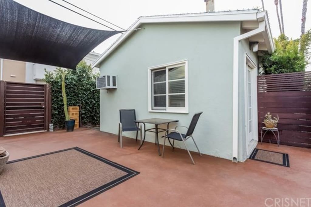 Patio and Private Entrance