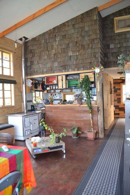 zona de cocina y living comedor