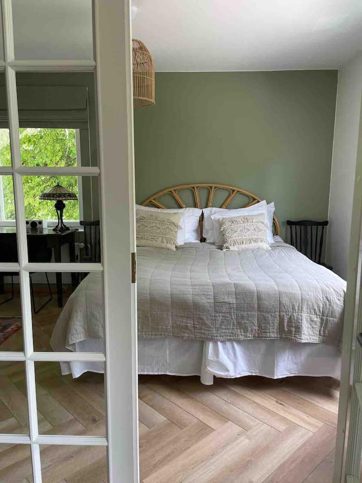 Stylish boho-inspired two-bedroom