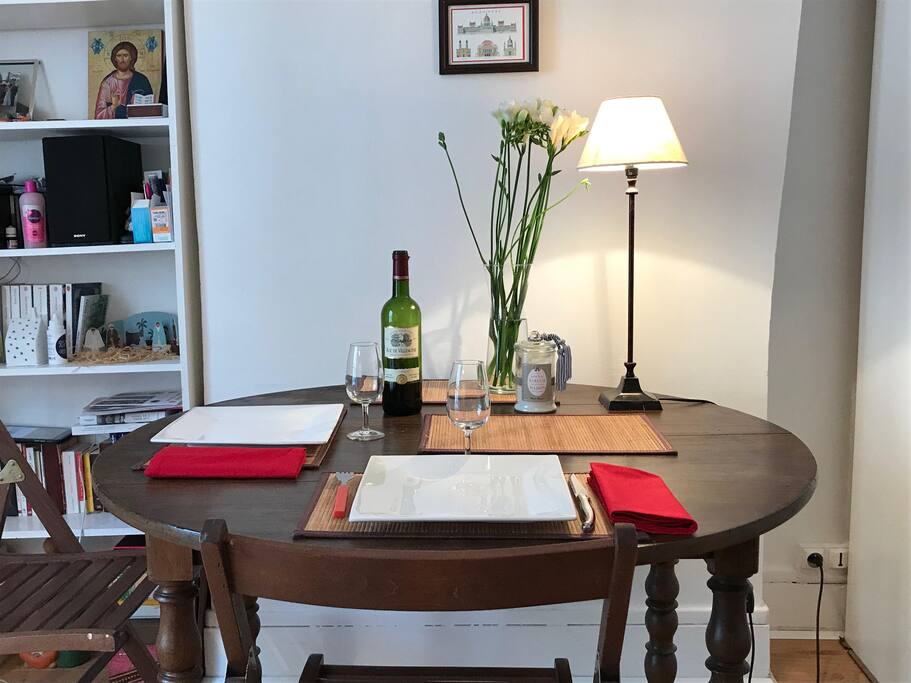 La table, pour vos bons plats:)