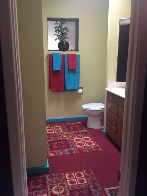 Bathroom right next to your room.