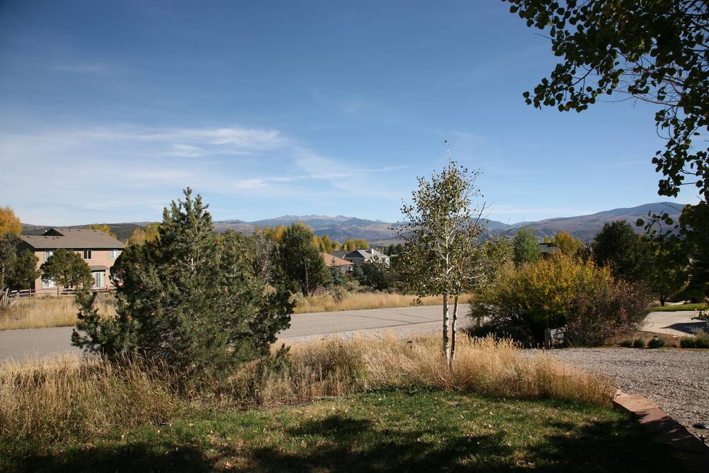 Beautiful views right out your front door and patio.