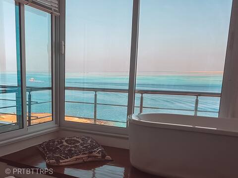 🌞Amazing 2bdr seaview flat in the ❤️ of Hurghada