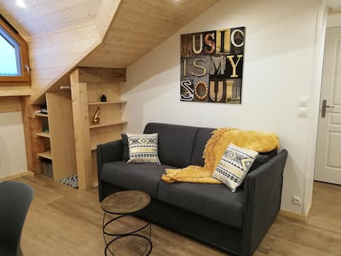 Popular Airbnb listing: "Au cosy d'Elana" apartment in La Féclaz in Les Déserts